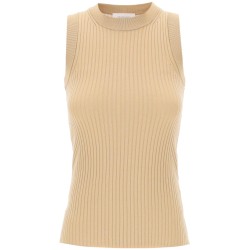 sleeveless ribbed knit top