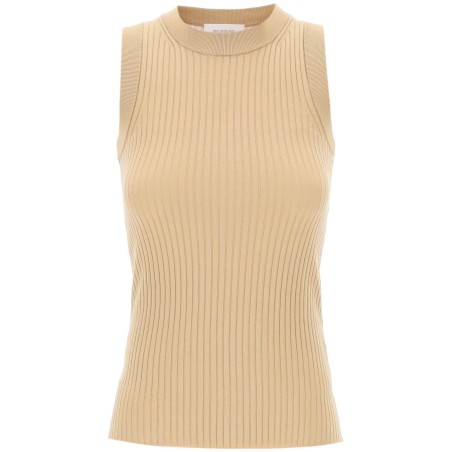 sleeveless ribbed knit top