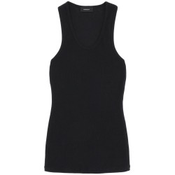 ribbed sleeveless top with