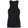 ribbed sleeveless top with