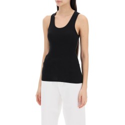 ribbed sleeveless top with