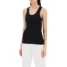 ribbed sleeveless top with