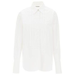 pleated bib shirt with