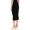 "knitted midi skirt with embossed