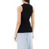 sleeveless ribbed knit top