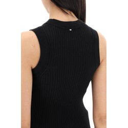 sleeveless ribbed knit top