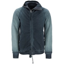 hybrid sweatshirt with zip and hood