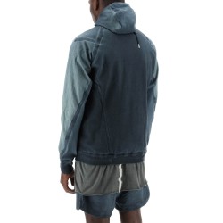 hybrid sweatshirt with zip and hood