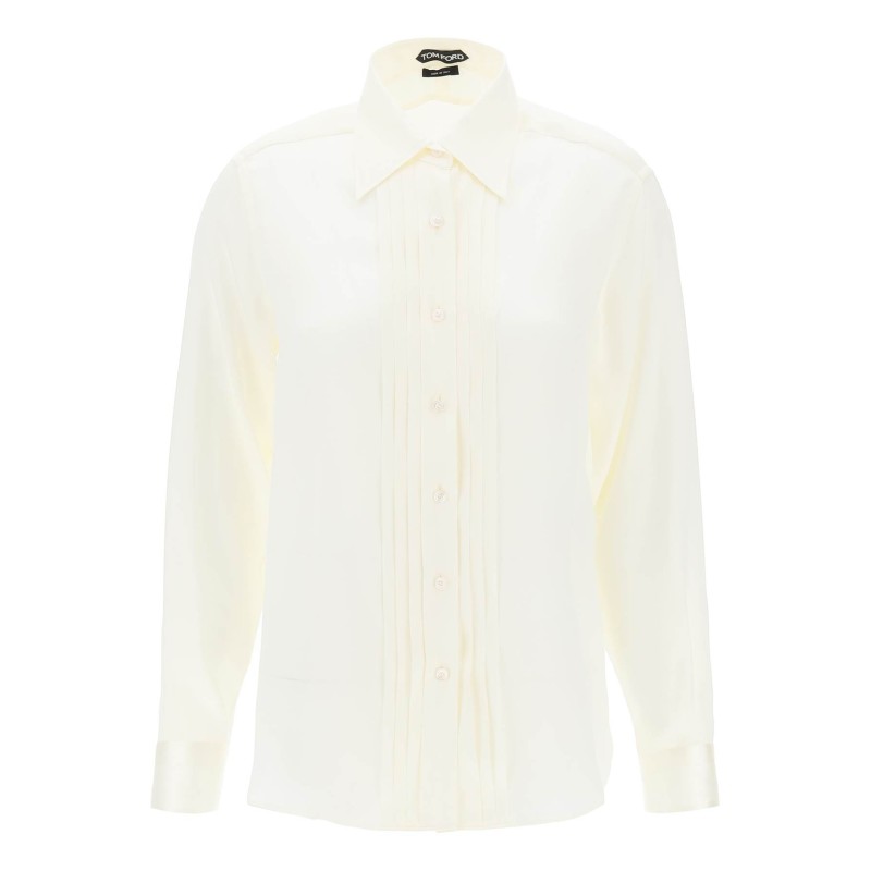 silk charmeuse blouse shirt