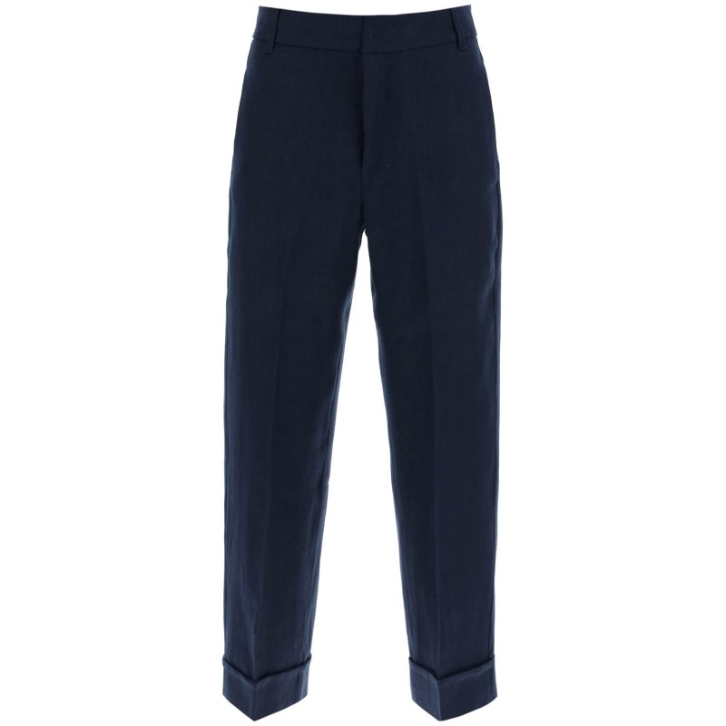 linen cigarette pants in salix style