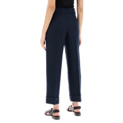 linen cigarette pants in salix style