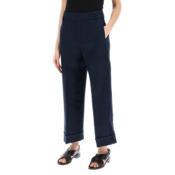 linen cigarette pants in salix style