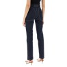 high-waisted slim fit jeans