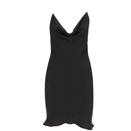 satin slip dress for elegant