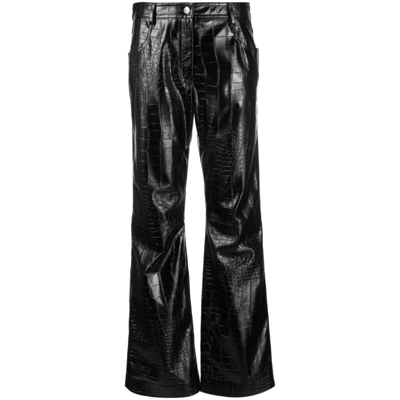 Faux leather pants