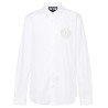 Logo-appliqué poplin shirt