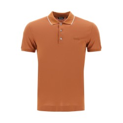 slim fit polo shirt in stretch cotton