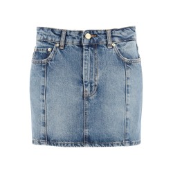 denim mini skirt