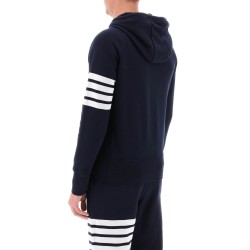 4-bar zip-up hoodie