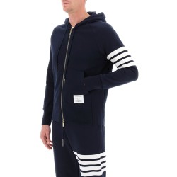 4-bar zip-up hoodie