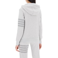 4-bar hoodie with zipper and