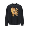 "burning monogram crewneck