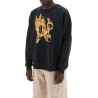 "burning monogram crewneck