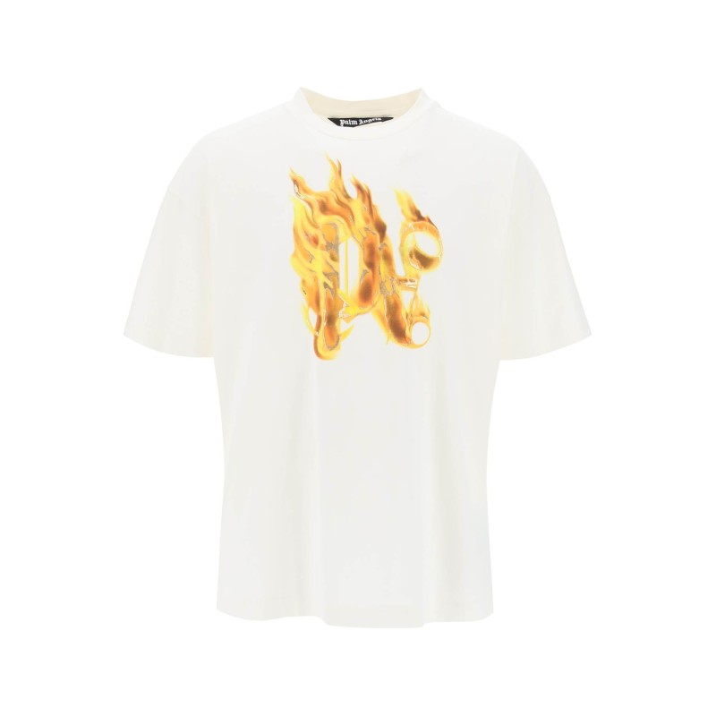 "burning monogram t