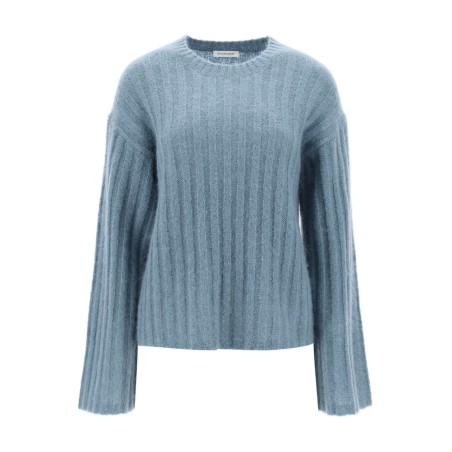 ribbed knit pullover sweater