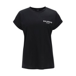 flocked logo t-shirt