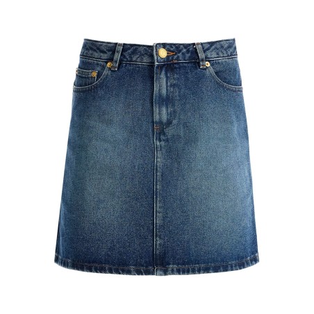 denim mini skirt