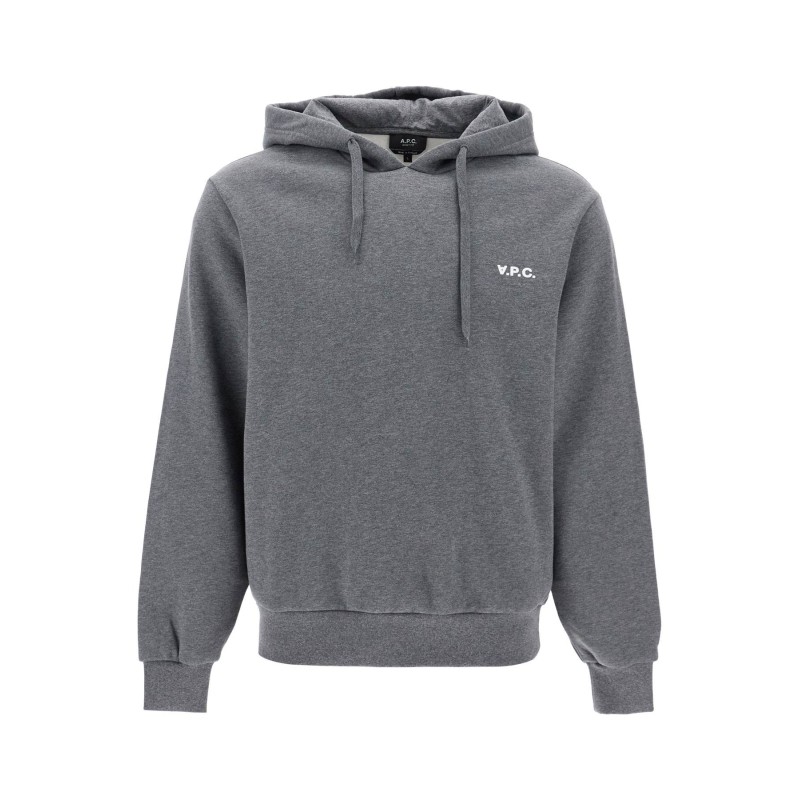 hooded sweatshirt with flocked