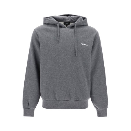 hooded sweatshirt with flocked