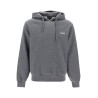 hooded sweatshirt with flocked