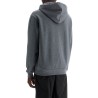 hooded sweatshirt with flocked