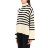 striped wool cotton turtleneck