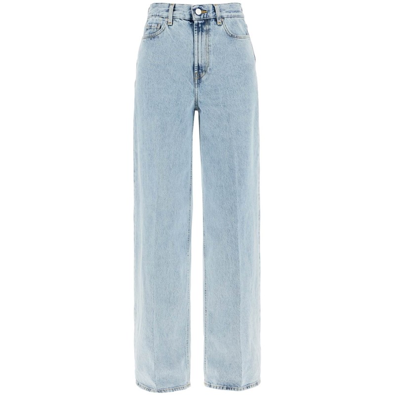 wide leg jeans in organic cotton