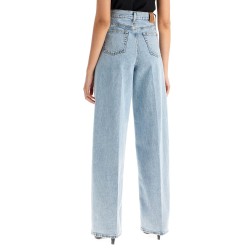 wide leg jeans in organic cotton