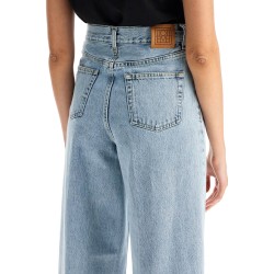 wide leg jeans in organic cotton