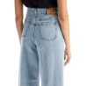 wide leg jeans in organic cotton