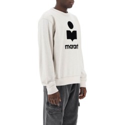 mikoy flocked logo sweatshirt