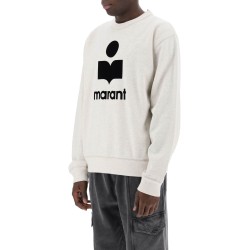 mikoy flocked logo sweatshirt