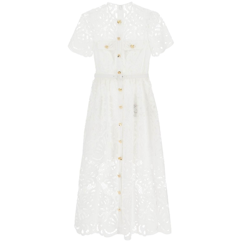 midi lace dress in seven