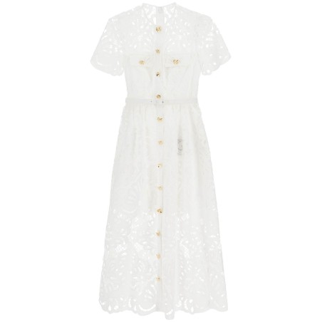 midi lace dress in seven