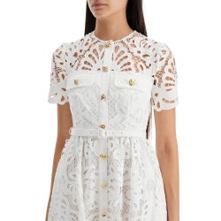 midi lace dress in seven