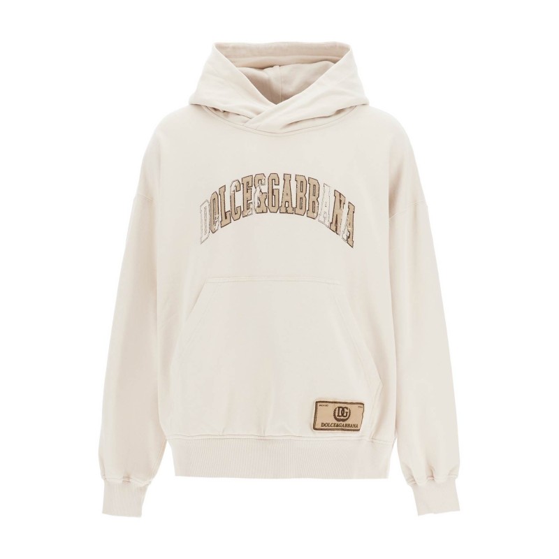 hooded sweatshirt with embroidered logo