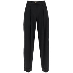 "flowy trousers with two ple