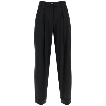 "flowy trousers with two ple