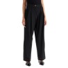 "flowy trousers with two ple