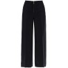 zip-front wide trousers